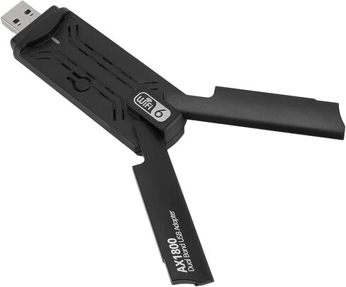 محول SUNGOOYUE USB 3.0 WiFi 6 2.4G 5G محول لاسلكي لـ 10 11، ما يصل إلى 1800 ميجابت في الثانية لنقل الملفات الكبيرة، اتصال مستقر لعمليات النطاق المزدوج، لكفاءة العمل in Saudi Arabia