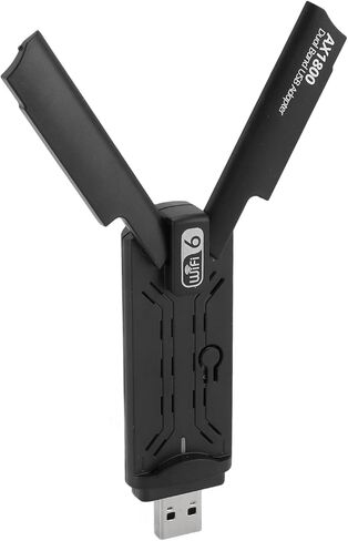 محول SUNGOOYUE USB 3.0 WiFi 6 2.4G 5G محول لاسلكي لـ 10 11، ما يصل إلى 1800 ميجابت في الثانية لنقل الملفات الكبيرة، اتصال مستقر لعمليات النطاق المزدوج، لكفاءة العمل in Saudi Arabia