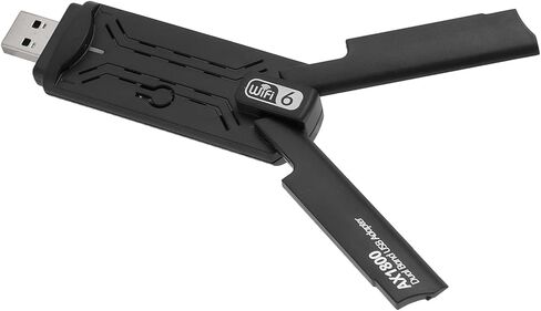 محول SUNGOOYUE USB 3.0 WiFi 6 2.4G 5G محول لاسلكي لـ 10 11، ما يصل إلى 1800 ميجابت في الثانية لنقل الملفات الكبيرة، اتصال مستقر لعمليات النطاق المزدوج، لكفاءة العمل in Saudi Arabia