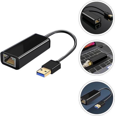 محول شبكة جيجابت إيثرنت من HOMSFOU USB 3.0 إلى 1000 ميجابت في الثانية لأجهزة الكمبيوتر المحمول وأجهزة الكمبيوتر المكتبية المتوافقة مع نظام التشغيل Windows وملحقات LAN عالية السرعة للاتصال السلكي in Kuwait