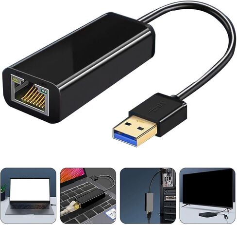 محول شبكة جيجابت إيثرنت من HOMSFOU USB 3.0 إلى 1000 ميجابت في الثانية لأجهزة الكمبيوتر المحمول وأجهزة الكمبيوتر المكتبية المتوافقة مع نظام التشغيل Windows وملحقات LAN عالية السرعة للاتصال السلكي in Kuwait