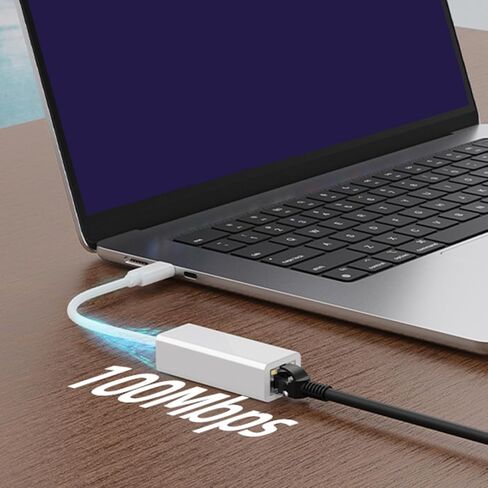 Ethernet Bridge – USB Type C Adapter for Wired Internet | Stable Data Link Converter, Plug and Play Connectivity, Compact Travel Design & Network Performance Features for Office Tasks, Classes, in Saudi Arabia