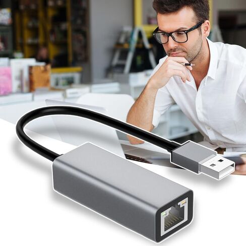 Ethernet Bridge – USB Type C Adapter for Wired Internet | Stable Data Link Converter, Plug and Play Connectivity, Compact Travel Design & Network Performance Features for Office Tasks, Classes, in Saudi Arabia