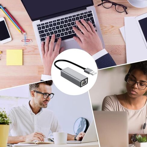 Ethernet Bridge – USB Type C Adapter for Wired Internet | Stable Data Link Converter, Plug and Play Connectivity, Compact Travel Design & Network Performance Features for Office Tasks, Classes, in Saudi Arabia