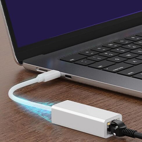 Ethernet Bridge – USB Type C Adapter for Wired Internet | Stable Data Link Converter, Plug and Play Connectivity, Compact Travel Design & Network Performance Features for Office Tasks, Classes, in Saudi Arabia