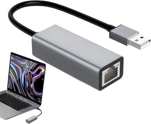 Ethernet Bridge – USB Type C Adapter for Wired Internet | Stable Data Link Converter, Plug and Play Connectivity, Compact Travel Design & Network Performance Features for Office Tasks, Classes, in Saudi Arabia