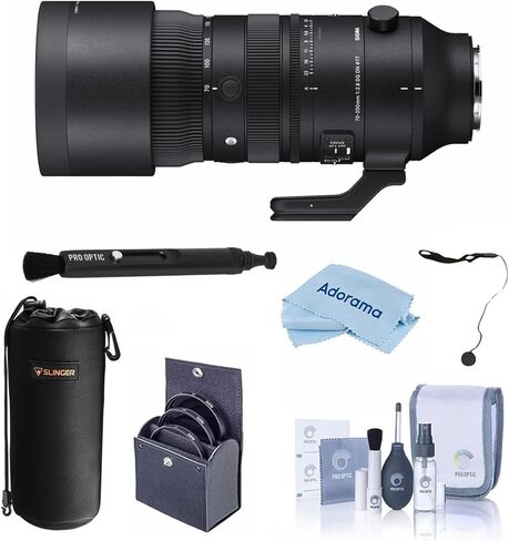 Sigma 70-200mm f/2.8 DG DN OS Sports Lens for L Mount, Bundle with Lens Case, Filter Kit, Lens Cap Tether, Cleaning Kit and Cleaning Cloth in Saudi Arabia