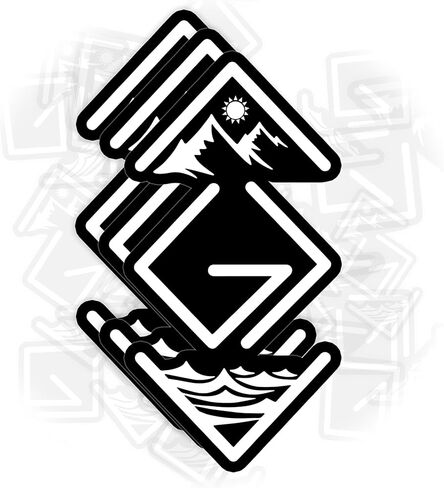 3 عبوات من ملصقات God is Greater Than The Highs and Lows مقاس 3 بوصات - رمز الإيمان المسيحي G>∧∨ ملصق فينيل مقاوم للماء - رسم هندسي بسيط للجبال والموجة لزجاجة مياه للكمبيوتر المحمول - هدية دينية in Kuwait