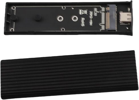 محول حاوية Drfeify M.2 NGFF SSD مع غلاف من الألومنيوم عالي السرعة لنظام التشغيل OS X أسود من النوع C، ملحقات الكمبيوتر التوصيل والتشغيل in Kuwait