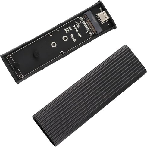 محول حاوية Drfeify M.2 NGFF SSD مع غلاف من الألومنيوم عالي السرعة لنظام التشغيل OS X أسود من النوع C، ملحقات الكمبيوتر التوصيل والتشغيل in Kuwait