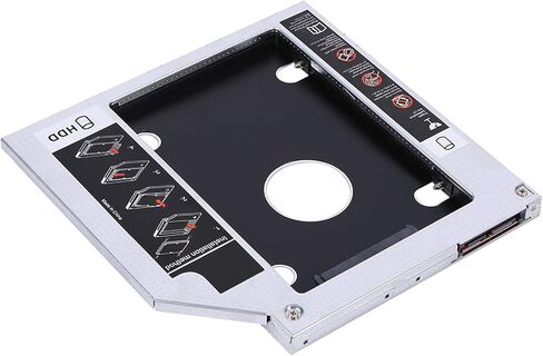 حاوية SSD من الألومنيوم مقاس 9.5 مم من Drfeify، محول فتحة محرك الأقراص الصلبة المزدوج التمهيد لأجهزة الكمبيوتر المحمول والمهنيين وعشاق التكنولوجيا in Saudi Arabia