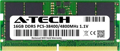 استبدال ذاكرة الوصول العشوائي A-Tech سعة 16 جيجابايت لـ Hynix HMCG78MEBSA092N | وحدة ذاكرة DDR5 4800 ميجا هرتز PC5-38400 1.1V SODIMM 262-Pin غير ECC in Kuwait