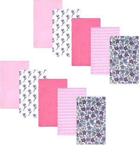 Hudson Baby Unisex Baby Cotton Polyester Flannel Burp Cloths in Saudi Arabia