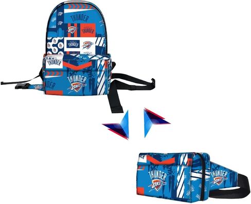 Pro Specialties Group Oklahoma City Thunder Transformer Multi-functional Sports Bag, Adjustable Strap in Saudi Arabia