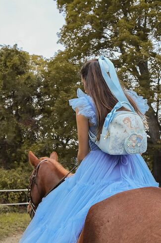 Danielle Nicole X Disney Beauty and the Beast Belle Basket Mini Backpack - Fashion Cosplay Disneybound Cute Backpacks, Multicolor in Kuwait