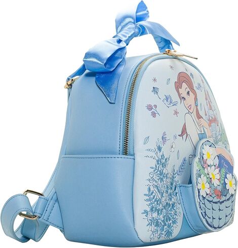 Danielle Nicole X Disney Beauty and the Beast Belle Basket Mini Backpack - Fashion Cosplay Disneybound Cute Backpacks, Multicolor in Kuwait