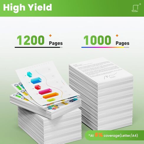 خراطيش حبر 910XL 910 متوافقة مع مجموعة خرطوشة الحبر HP 910 XL HP910XL HP910 تعمل مع Officejet Pro 8025e 8025 8028e 8028 8035e 8035 OfficeJet 8015e 8022e 8015 8022، 4 عبوات in Kuwait