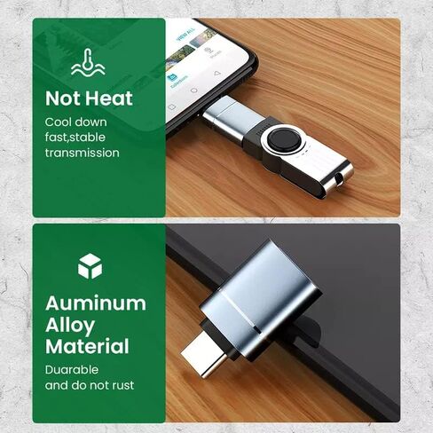 محول USB C إلى USB 3.0 (3 حزم) - متوافق مع MacBook Pro 2021/2010، iMac 2021/2010، iPad Mini 6، iPad Pro 2021، MacBook Air 2022، Surface Pro 8/X in Kuwait