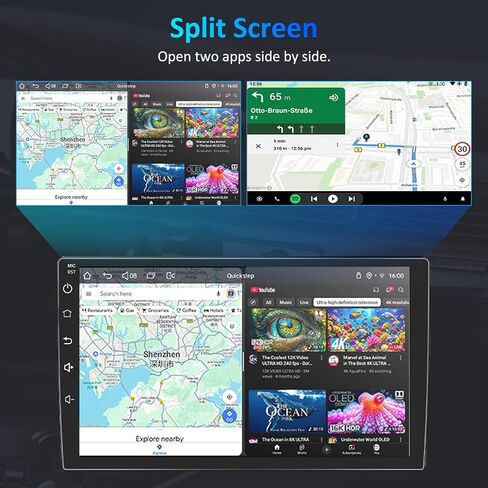 راديو سيارة Android 15 لسيارة Chevy Silverado 2007-2013: 4G+64G 10 بوصات تعمل باللمس للسيارة GMC Sierra 1500 Yukon Tahoe Equinox Buick Enclave، CarPlay&Android Auto، بلوتوث، واي فاي، كاميرا احتياطية in Kuwait