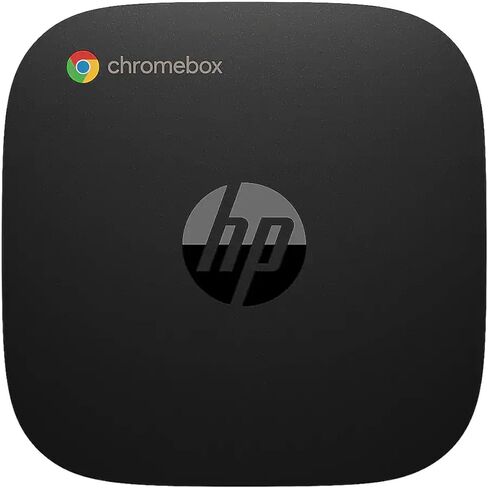 كمبيوتر سطح المكتب HP Chromebox G4 Mini (Intel Celeron 7305، 4GB DDR4، 64GB eMMC SSD، Intel UHD Graphics، 65W PSU، WiFi 6E، Bluetooth 5.3، RJ-45، 2 HDMI، نظام تشغيل Chrome) مع بطاقة microSDXC بسعة 256 جيجابايت in Kuwait