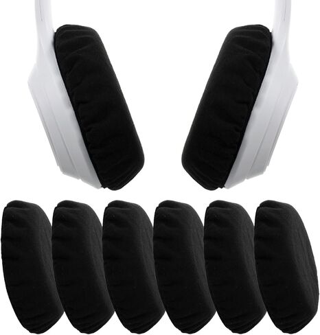 3 Pairs Headphone Earpad Covers, Washable Stretchable Headphone Earpad Covers, Sweatproof Ear Pads Protectors for Over-Ear Headphones Fit 3.5-4.3 Inch Ideal for Gym Gaming Aviation in Kuwait