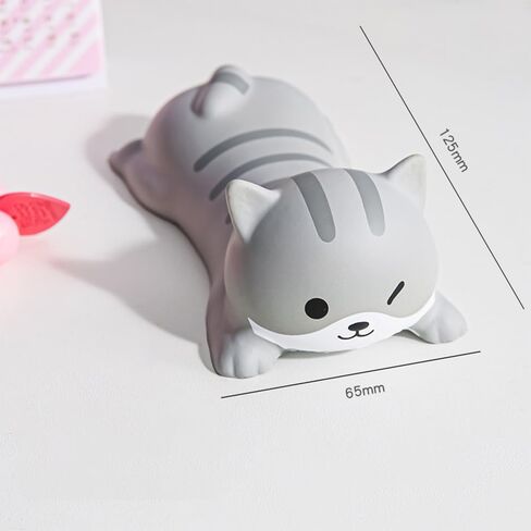 Cute Animal Shaped Computing Wrist Rests – Adorable Grey Rubber Wrist Cushion for Comfortable Typing & Mouse Use in Saudi Arabia