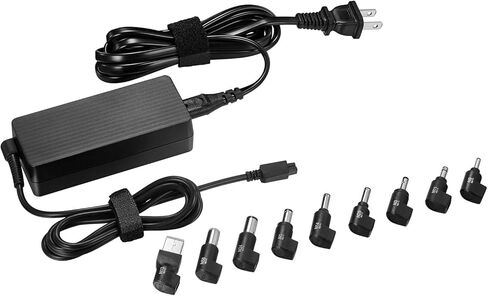 Insignia 65W Universal Laptop Charger Replacement Adapter 10 ft. Cable for Dell HP Acer Asus HP Dell Lenovo IBM Notebook Ultrabook Chromebook Surge Protection Power Supply in Saudi Arabia