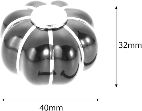 Cabinet Drawer Handle 40mm Ceramic Knob Round Shape Handle W/Screw Cute Home Decor Pull Cabinet/Cupboard/Drawer/Wardrobe Porcelain Kitchen(Black) in Saudi Arabia