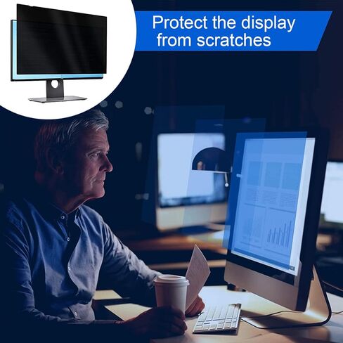 Zunate 2 Pack 22 Inch Blue Light Blocking Screen Filter, Removable Private Screen for 16:10 Widescreen Monitor, Anti Scratch PET Film, Anti Glare Computer Protector in Saudi Arabia