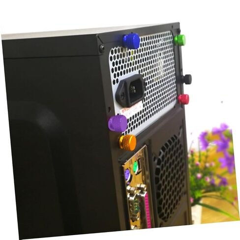 TEHAUX 10 Pcs Purple Aluminum Alloy Knurled Thumbscrews for Computer Case DIY Hand-tightened Screws Compatible with Pci Slots and Chassis Panel Replacement in Saudi Arabia