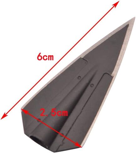 6 Pcs Archery 2 Blades Hunting Broadheads Traditional Hunting Arrowheads Glue on Arrowheads for 8.0 mm Outside Diameter Wooden Arrow Bamboo Arrow Shaft DIY Archery in Saudi Arabia