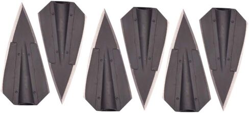 6 Pcs Archery 2 Blades Hunting Broadheads Traditional Hunting Arrowheads Glue on Arrowheads for 8.0 mm Outside Diameter Wooden Arrow Bamboo Arrow Shaft DIY Archery in Saudi Arabia