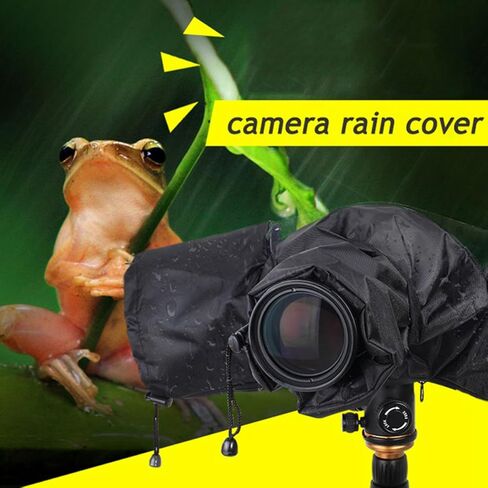 غطاء مطر للكاميرا وغطاء واقٍ للكاميرات الرقمية المتوافقة مع DSLR وغطاء معطف واق من المطر العالمي بدون مرآة للتصوير الفوتوغرافي في الطقس الممطر in Kuwait