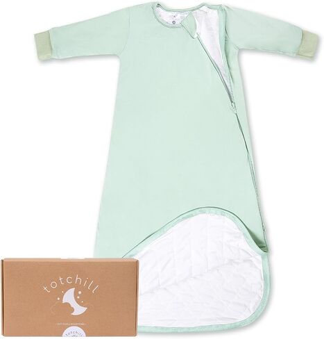 Baby Sleep Sack Long Sleeve 1.0 TOG 0-6-18-3T Wearable Blanket Infant Sleeping Bag, Soft & Breathable, 2-Way Zipper in Saudi Arabia