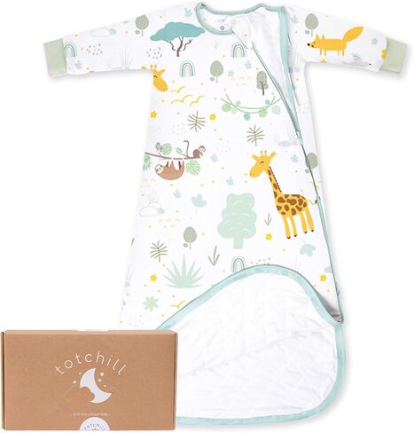 Baby Sleep Sack Long Sleeve 1.0 TOG 0-6-18-3T Wearable Blanket Infant Sleeping Bag, Soft & Breathable, 2-Way Zipper in Saudi Arabia