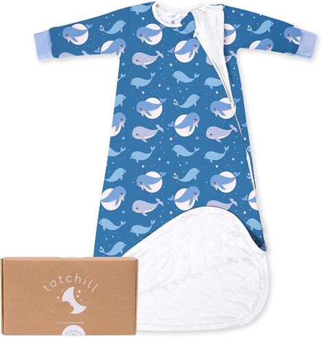 Baby Sleep Sack Long Sleeve 1.0 TOG 0-6-18-3T Wearable Blanket Infant Sleeping Bag, Soft & Breathable, 2-Way Zipper in Saudi Arabia