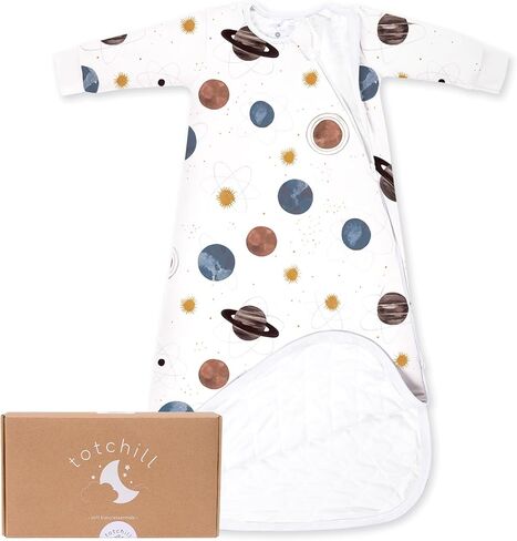 Baby Sleep Sack Long Sleeve 1.0 TOG 0-6-18-3T Wearable Blanket Infant Sleeping Bag, Soft & Breathable, 2-Way Zipper in Saudi Arabia