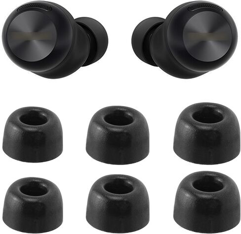 Replacement Foam Eartips for Technics EAH-AZ100 Wireless Earbuds, Ultimate Comfort, 3 Pairs (S/M/L, Black) in Kuwait