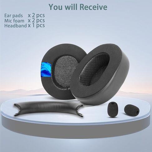 وسائد أذن Xbox وغطاء عصابة الرأس متوافق مع سماعات الرأس الخاصة بإصدار Microsoft Xbox Wireless/Xbox Stereo للذكرى السنوية العشرين (جل التبريد ووسائد الأذن المصنوعة من إسفنج الذاكرة) in Kuwait