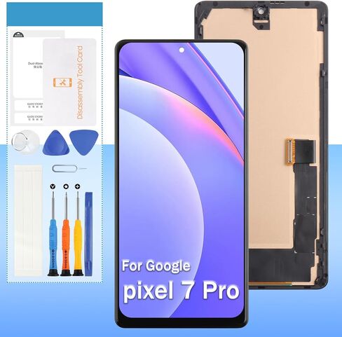 TFT لشاشة Google Pixel 7 Pro البديلة GP4BC، GE2AE، GFE4J 6.7 بوصة LCD مجموعة رقمنة اللمس (ليست بصمة الإصبع) in Saudi Arabia