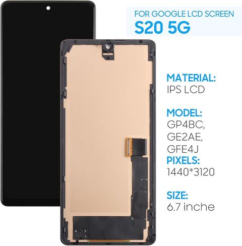 TFT لشاشة Google Pixel 7 Pro البديلة GP4BC، GE2AE، GFE4J 6.7 بوصة LCD مجموعة رقمنة اللمس (ليست بصمة الإصبع) in Saudi Arabia