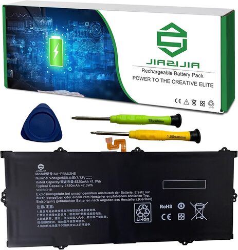 بطارية كمبيوتر محمول بديلة AA-PBAN2HE لجهاز Samsung Galaxy Book Go 340XDA NP340XLA Series Notebook أسود 7.72V 42.3Wh 5480mAh in Saudi Arabia