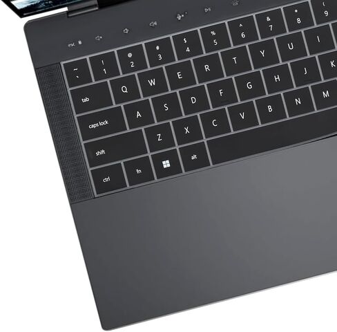 قطعتان من غطاء لوحة المفاتيح لجهاز 2025 Dell XPS 14 9440 9450 14.5 بوصة، Dell 14 Premium Laptop DA14250 14.5 بوصة، XPS 16 9640 16.3 بوصة (لا يناسب Dell XPS 13 9345 9350/XPS 13 Plus 9320/16 Premium DA16250)-أسود + شفاف in Kuwait