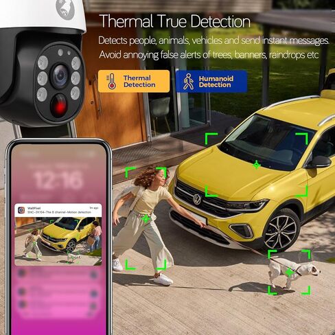 xmartO Virtual Bundle: 10CH 4K Dual WiFi6 NVR + 6x4MP QHD Solar PTZ Cameras, Automotive-Grade Battery All-Weather-Charge, 5G 1300ft Long Range H.265+, Outdoor/Indoor Wire-Free, Wall/Tree/Pole/Ceiling in Saudi Arabia