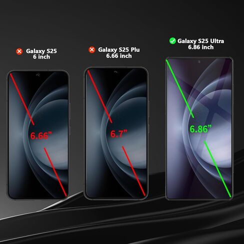 2 Pack for Samsung Galaxy S25 Ultra 6.86" Privacy Screen Protector Tempered Glass Film Purple Gradient Anti-spy Anti-Blue Light Ultrasonic Fingerprint Support Easy Installation in Saudi Arabia