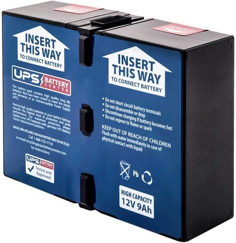 بطارية بديلة متوافقة مع UPSBatteryCenter® 0M-10120E-001 لموديلات APC UPS BR1500G-GR، BR1500GI، BX1500G-CA، BX1500M، BX1500M-LM60 in Kuwait