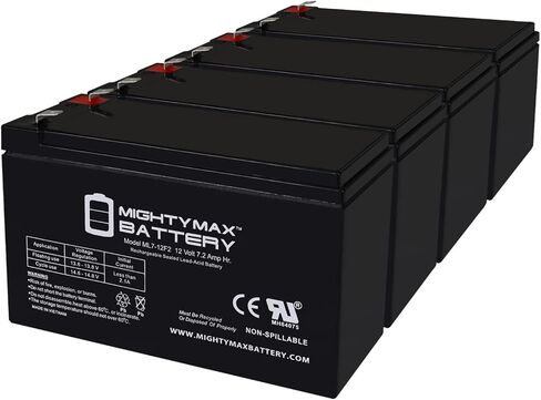 بطارية بديلة مايتي ماكس 12 فولت 7 أمبير F2 لجهاز Minuteman PRO700E، PRO700iE UPS - عبوتان in Saudi Arabia