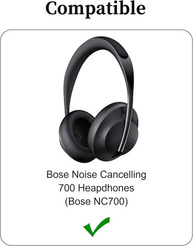 وسائد أذن بديلة لسماعات Bose 700 - استبدال وسادة الأذن الأصلية لسماعات الرأس التي تعمل على إلغاء الضوضاء 700، ملحقات أكواب أذن مريحة ومتينة، جلد بروتين أكثر نعومة، أسود in Saudi Arabia