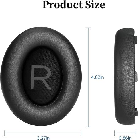 وسائد أذن بديلة لسماعات Bose 700 - استبدال وسادة الأذن الأصلية لسماعات الرأس التي تعمل على إلغاء الضوضاء 700، ملحقات أكواب أذن مريحة ومتينة، جلد بروتين أكثر نعومة، أسود in Saudi Arabia