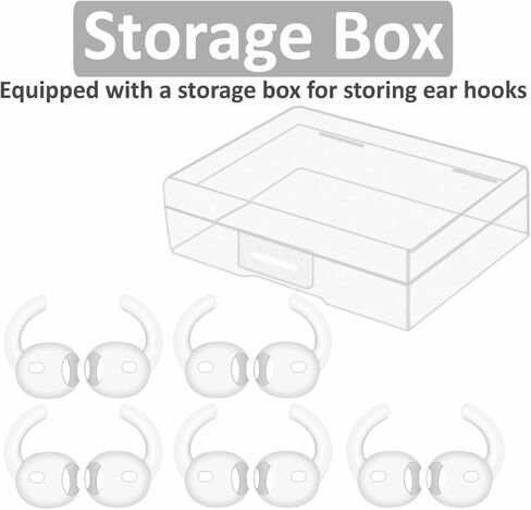 5 أزواج من خطافات الأذن AirPods Pro 3، أطراف جناح بديلة من السيليكون، تصميم مريح رياضي، حامل أطراف جناح غير قابل للانزلاق ومضاد للانزلاق، ملحقات مريحة متوافقة مع AirPods Pro 3rd - أبيض in Saudi Arabia